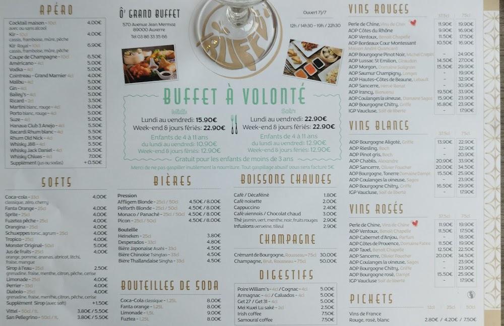 Ô' Grand Buffet - Menu Image 2